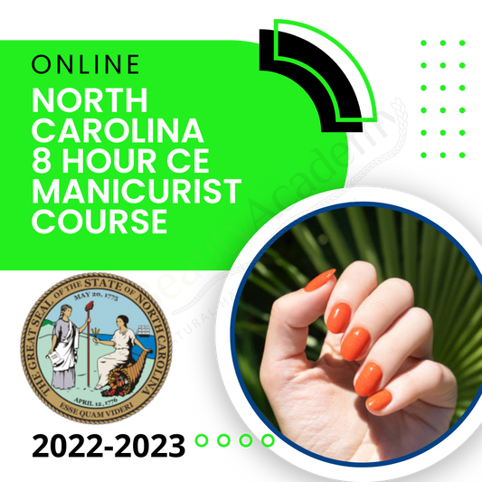 North Carolina 8 Hour CE  Manicurists Course
